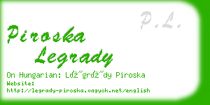 piroska legrady business card